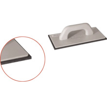 Glättkelle mit Griff und Schwammbrett, 28 mal 14 Zentimeter, Detailansicht