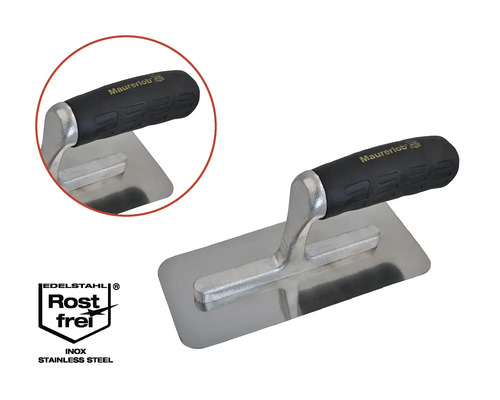 Maurerkelle aus Edelstahl mit ergonomischem Griff