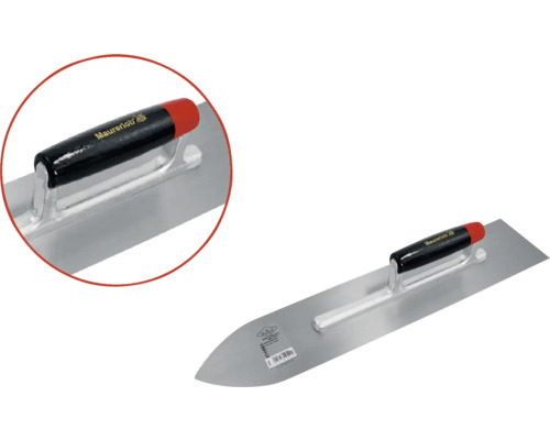 Maurerglättkelle mit Kunststoffgriff