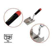 Mauerkelle aus Edelstahl mit Kunststoffgriff