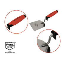 Maurerkelle aus Stahl mit Kunststoffgriff