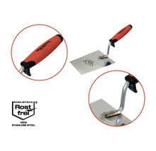 Maurerkelle mit Edelstahlblatt und Kunststoffgriff