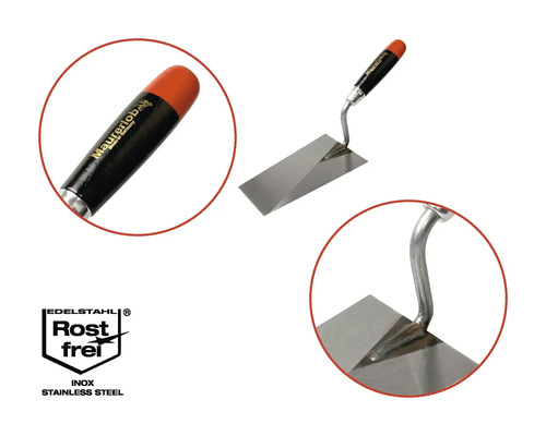 Maurerkelle aus Edelstahl mit Griff
