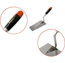 Maurerkelle mit Griff aus Holz und Stahlklinge für Bauarbeiten