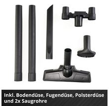 Bodendüse, Fugendüse, Polsterdüse und zwei Saugrohre für Staubsauger
