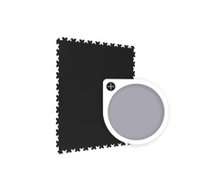 Schwarze Puzzlematte mit Farbmuster