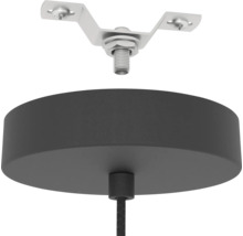 Deckenhalterung und Baldachin für eine Lampe