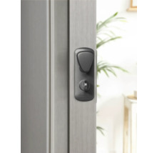 Tür mit Schloss und Türgriff