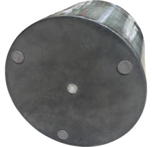 Zylindrische Leuchte mit drei Füßen