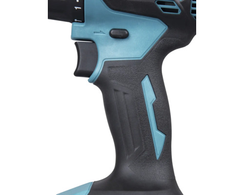 Detailansicht eines Akkuschraubers mit ergonomischem Griff