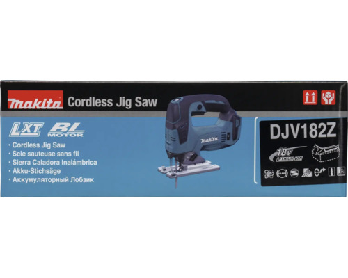 Makita Akku-Stichsäge DJV182Z mit 18 Volt Lithium-Ionen-Akku und bürstenlosem Motor.