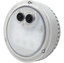 Runde LED-Lampe mit klarem Gehäuse
