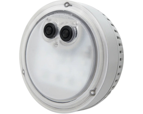 Runde LED-Lampe mit klarem Gehäuse