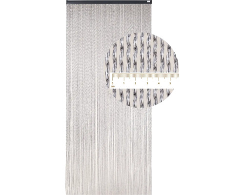 Dekoschleier aus Kunststoff mit Zentimeterangabe