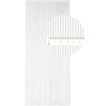 Dekoschal aus Fäden mit Zentimeterangabe zur Messung der Fäden.