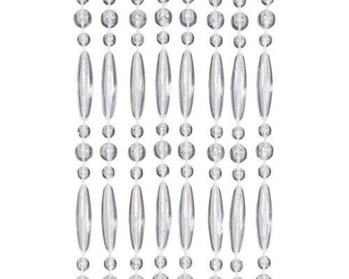 Dekorationsvorhang mit transparenten Perlen