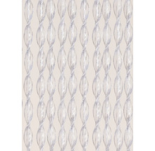 Dekorative Raumteilerkette mit transparenten, verdrehten Elementen