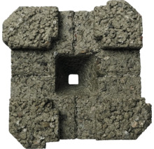 Beton-Pfostenträger mit quadratischer Aussparung für die Aufnahme von Pfosten