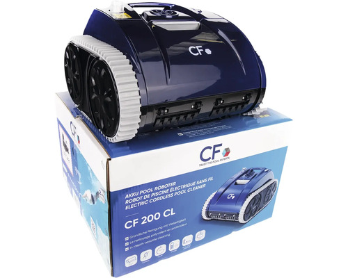 Akku Pool Reinigungsroboter auf Produktverpackung