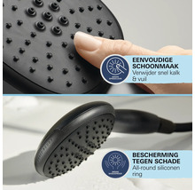 Duschkopf mit Speedclean Funktion zur einfachen Reinigung und Shockproof zum Schutz vor Beschädigung.