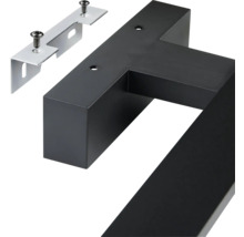 Hausnummer sieben aus Metall mit Montagematerial