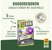 Compo Bio Rhododendron Langzeit-Dünger mit Schafwolle für Rhododendren und Hortensien