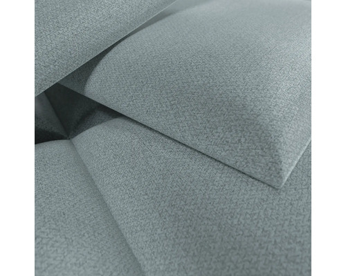 Nahaufnahme von strukturiertem Webstoff eines Akustikpaneels