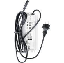 LED-Treiber DONE DL-100H-V 100 Watt 24 Volt IP67 mit Netzstecker und Anschlusskabel.