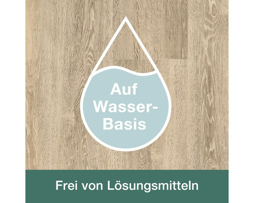 Symbol für auf Wasserbasis und frei von Lösungsmitteln.
