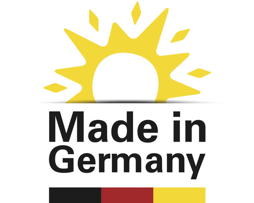 Siegel Hergestellt in Deutschland.