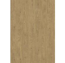 Laminatboden in Eichenoptik mit Maserung und Astlöchern.