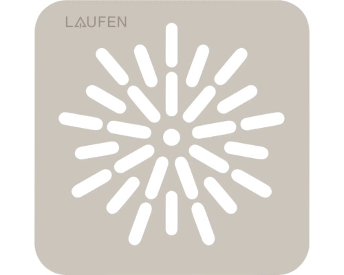 Laufen Logo und Symbol für Massagefunktion.