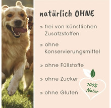 Hundefutter mit Golden Retrievern: Natürlich ohne künstliche Zusatzstoffe, Konservierungsmittel, Füllstoffe, Zucker, Gluten, 100 Prozent Natur.