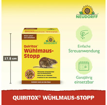 Neudorff Quiritox Wühlmaus-Stopp, 17,5 Zentimeter hoch. Einfache Streuanwendung und ganzjährig einsetzbar zum Schutz rund um das Haus.
