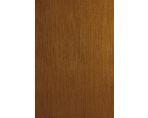 Mittelbraune Holzoberfläche mit vertikaler Maserung.