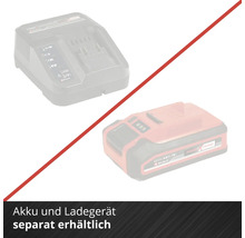 Einhell Power X-Change Akku und Ladegerät separat erhältlich.