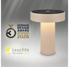 Zylindrische Tischleuchte, Gewinner des German Design Award 2026 und 1. Platz Leuchte des Jahres 2025.