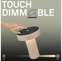 Tischleuchte mit Touch-Dimmfunktion von circa 10 Prozent bis 100 Prozent Helligkeit.