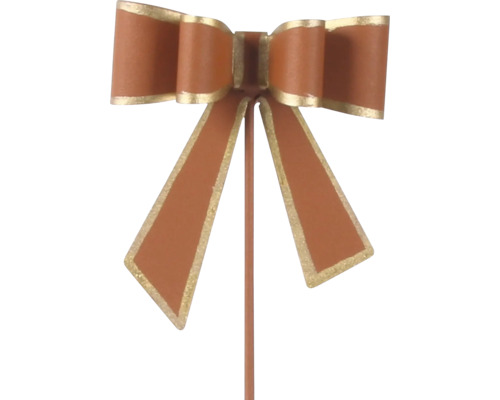 Dekorative Schleife am Stab mit goldenem Rand.