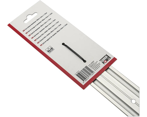 Aluminium Zurrschiene 100 Zentimeter mal 5 Zentimeter mal 1,15 Zentimeter mit einer Belastbarkeit von 1000 Dekanewton und Cargo Point Logo.