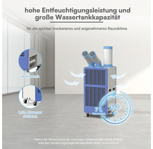 Mobiler Luftentfeuchter mit 7 Liter Wassertank, 1,5 Meter Abwasserschlauch und hoher Entfeuchtungsleistung für ein angenehmes Raumklima.