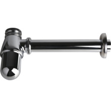 Verchromter Flaschensiphon für Waschbecken, Geruchsverschluss aus Metall.