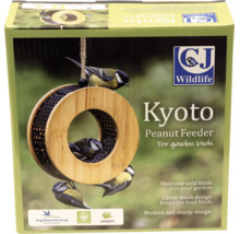 Kyoto Erdnuss-Futterring für Gartenvögel von CJ Wildlife aus Holz und Metallgeflecht.