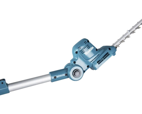 Makita Teleskop-Heckenscheren-Aufsatz aus Kunststoff und Metall mit verstellbarem Gelenk in Petrol.