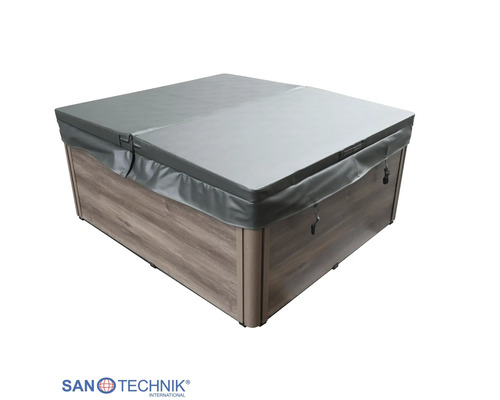 Sanotechnik Whirlpool Abdeckung, quadratische Thermocover Isolierabdeckung mit Befestigungsclips.