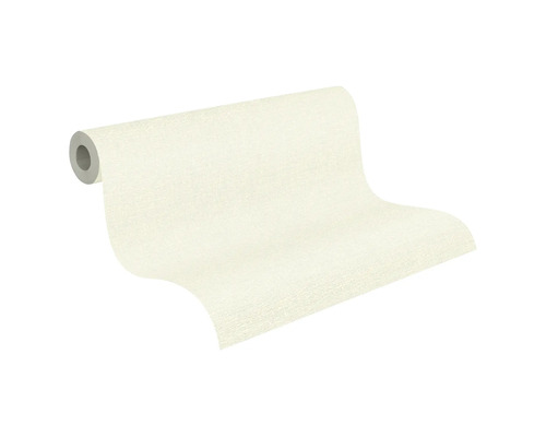 Rolle Vliestapete mit feiner Struktur in Creme.