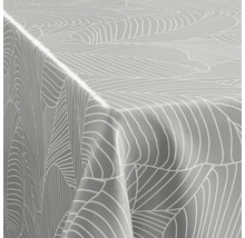 Abwaschbare Tischdecke mit abstraktem Linienmuster in Blätteroptik.