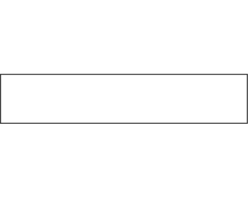 Weißes rechteckiges Paneel mit schwarzem Rand.