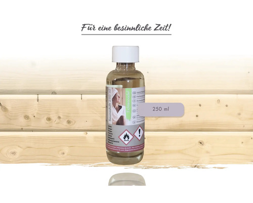 Saunaduft Fichtennadel in einer 250 Milliliter Flasche.