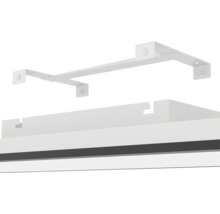 Montagesystem für LED-Panel mit Halterung und Rahmen für Deckenmontage oder Wandmontage.